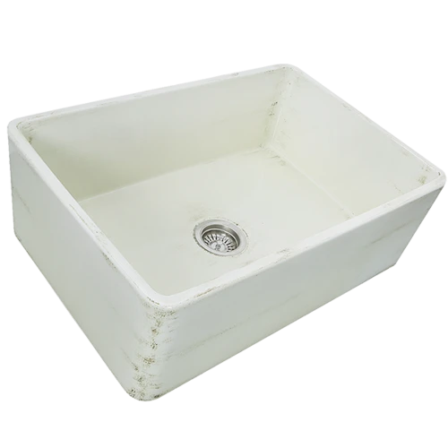 Nantucket Sinks Nantucket Sinks - 30-Inch Farmhouse Fireclay Sink With Shabby Straw Finish 3 Nantucket Sinks Nantucket Sinks - 30-Inch Farmhouse Fireclay Sink With Shabby Straw Finish