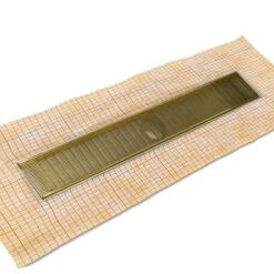 Infinity Drain Infinity Drain - 32 Inch FCS Series Complete Kit With 4 Inch Wedge Wire Grate -Plumb Tile FCSAS100PG f1478b3e 8862 4515 b7d6 be1313609c4f