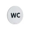 Smedbo - Xtra Wc Sign Wc In Stainless Steel Brushed, Self-Adhesive 1 Smedbo - Xtra Wc Sign Wc In Stainless Steel Brushed, Self-Adhesive -Plumb Tile FS958 lg
