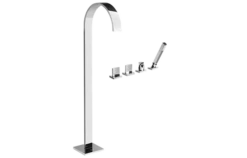 Graff Graff - Sade Floor-Mounted Tub Filler W/Deck-Mounted Handshower & Diverter