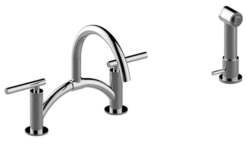 Graff Graff - Sospiro Bridge Bar/Prep Faucet With Independent Side Spray