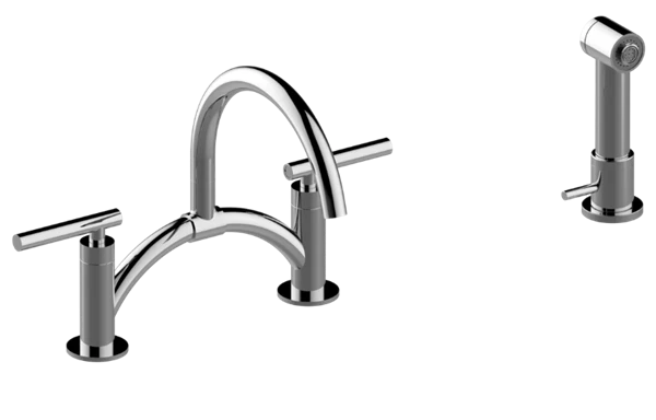 Graff Graff - Sospiro Bridge Bar/Prep Faucet With Independent Side Spray 3 Graff Graff - Sospiro Bridge Bar/Prep Faucet With Independent Side Spray