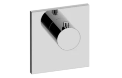 Graff - M.E. Square M-Series Thermostatic Valve Trim Plate With Handle