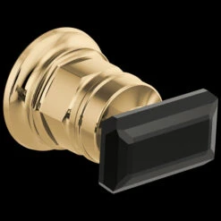 Brizo - Invari Wall Mount Lavatory Black Crystal Knob Handle Kit 12 Brizo - Invari Wall Mount Lavatory Black Crystal Knob Handle Kit -Plumb Tile HK5876 PGBC B1
