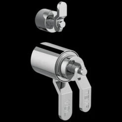 Brizo - Litze TempAssure Thermostatic Valve With Integrated Diverter Industrial Lever Handle Kit