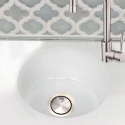 Nantucket Sinks Nantucket Sinks - 18 Inch Fireclay Round Bar-Prep Sink