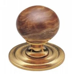 Phylrich - Versailles Cabinet Knob, Brown Onyx Handle