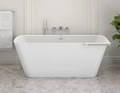 Fleurco Fleurco - Aria Stone Lukas Tub With Shelf On Left 64 X 33