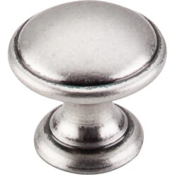 Top Knobs - Rounded 1 1/4 Inch Diameter Round Knob - Pewter Antique