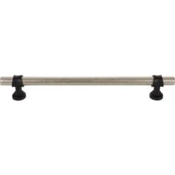 Top Knobs Top Knobs - Bit 18 Inch Center To Center Bar Pull - Pewter Antique And Flat Black