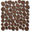 Ceramic Tile Trends - Pebbles Matte Chocolate -Plumb Tile M30B046