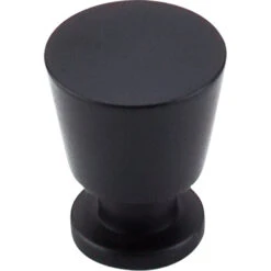 Top Knobs - Rocks 7/8 Inch Diameter Round Knob - Flat Black