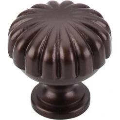 Top Knobs - Melon 1 1/4 Inch Diameter Round Knob - Oil Rubbed Bronze