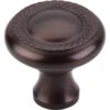 Top Knobs - Swirl Cut 1 1/4 Inch Diameter Round Knob - Oil Rubbed Bronze -Plumb Tile M770 447