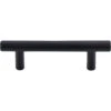 Top Knobs Top Knobs - Hopewell 3 Inch Center To Center Bar Pull - Flat Black -Plumb Tile M987