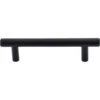 Top Knobs Top Knobs - Hopewell 3 3/4 Inch Center To Center Bar Pull - Flat Black -Plumb Tile M988