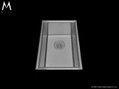 Mila Mila - Arc Low Profile Single Bowl Flush-Mount - 12.5 X 18 Satin Brushed SS