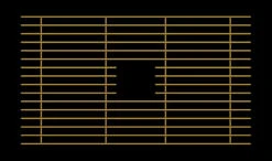 Mila Mila - Solid Stainless Steel Bar Basin Grid - 30.5 X 16 Gold Finish