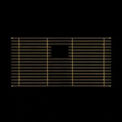 Mila Mila - Solid Stainless Steel Bar Basin Grid - 31.5 X 16 Gold