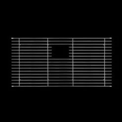 Mila Mila - Solid Stainless Steel Bar Basin Grid - 31.5 X 16 Satin Brushed SS