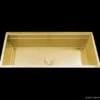Mila Mila - Workstation Single Bowl Flush-Mount - 39 X 18.5 Gold -Plumb Tile MFWS 637GDSB 86