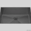 Mila Mila - Louvre Low Profile Single Bowl Flush-Mount - 28 X 17.5 Graphite