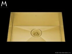 Mila Mila - Orion Single Bowl Under Mount - 27 X 17 Gold