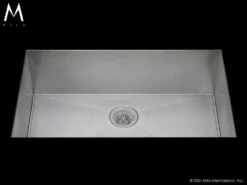 Mila Mila - Orion Single Bowl Under Mount - 34 X 18.5 Satin Brushed SS