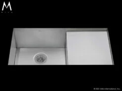 Mila Mila - Flatiron Prepboard Under Mount - 34 X 18.5 Satin Brushed SS