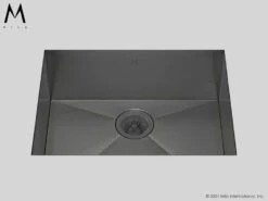 Mila Mila - Flatiron Single Bowl Under Mount - 27 X 17 Graphite