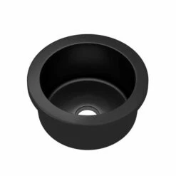 Native Trails Native Trails - Malibu Bar And Prep Sink -Plumb Tile Malibu Concrete Bar Prep Sink Charcoal NSB1407 C SILO ANGLE