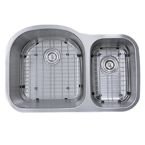 Nantucket Sinks Nantucket Sinks - 31.5 Inch 70/30 Double Bowl Undermount Stainless Steel Kitchen Sink, 16 Gauge 3 Nantucket Sinks Nantucket Sinks - 31.5 Inch 70/30 Double Bowl Undermount Stainless Steel Kitchen Sink, 16 Gauge