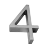 Linnea - 5 Inch High Address Number 4 -Plumb Tile NUMH5 4