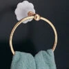 Strom Living - Fluted Porcelain Towel Ring -Plumb Tile P0510S S