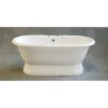 Strom Strom Living - The Peninsula 5' Cast Iron Dual Tub On Pedestal 2 Strom Strom Living - The Peninsula 5' Cast Iron Dual Tub On Pedestal -Plumb Tile P0777