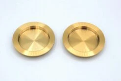 Linnea Linnea - Round Full Dummy Pocket Door Hardware Set With Finger Edge Pull -Plumb Tile PL66R 00 FD SBR