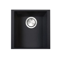 Nantucket Sinks Nantucket Sinks - 17 Inch Single Bowl Undermount Granite Composite Bar-Prep Sink Black