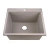 Nantucket Sinks Nantucket Sinks - 25 Inch Inch Single Bowl Granite Composite Sink - Truffle -Plumb Tile PR2522 DM TR