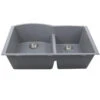 Nantucket Sinks Nantucket Sinks - 60/40 Double Bowl Undermount Granite Composite Titanium -Plumb Tile PR6040 TI UM 2