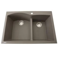 Nantucket Sinks Nantucket Sinks - 60/40 Double Bowl Dual-mount Granite Composite Truffle