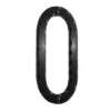 Beslagsboden - Smedbo House Number 0 In Black Wrought Iron 1 Beslagsboden - Smedbo House Number 0 In Black Wrought Iron -Plumb Tile S020 83