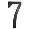 Beslagsboden - Smedbo House Number 7 In Black Wrought Iron -Plumb Tile S027 53