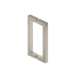 Isenberg Isenberg - 8 Inch Back-To-Back Square Shower Door Pull Handle 10 Isenberg Isenberg - 8 Inch Back-To-Back Square Shower Door Pull Handle -Plumb Tile SDH.1000BN
