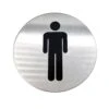 Linnea - Round Men's Restroom Sign -Plumb Tile SGN 76R1 SSS