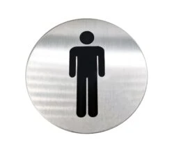 Linnea - Round Men's Restroom Sign
