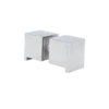 Linnea Linnea - Shower Door Pull Back To Back Mount: 1/2 Inch Or 3/4 Inch Glass. -Plumb Tile SH9205 P PSS