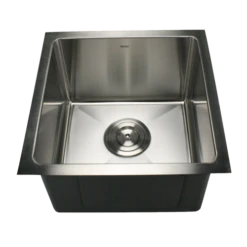 Nantucket Sinks Nantucket Sinks - 15 Inch Pro Series Square Undermount Small Radius Stainless Steel Bar/Prep Sink