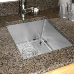 Nantucket Sinks Nantucket Sinks - 15 Inch Pro Series Rectangle Undermount Small Radius St. Steel Bar/Prep Sink