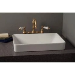 Strom Strom Living - Fireclay Rectangular Semi Drop-In Lavatory Sink