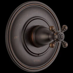 Brizo - Traditional Sensori Thermostatic Valve Trim - Cross 9 Brizo - Traditional Sensori Thermostatic Valve Trim - Cross -Plumb Tile T66T038 RB B1